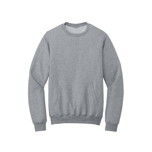Sweat-shirt homme en coton mélangé épais pull classique à col rond avec poche haut chaud décontracté pour temps froid - Product Image 3