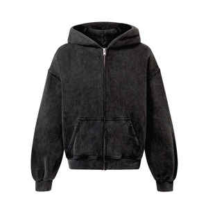 Sweat-shirt à capuche unisexe en coton épais, logo personnalisé imprimé, broderie, coupe-vent, écologique, respirant, pour l'hiver, pour le personnel - Product Image 1