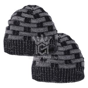 Venta caliente nueva moda invierno Plaid Beanie Cap precios baratos multiusos al aire libre desgaste polar jacquard gorros sombreros - Product Image 2