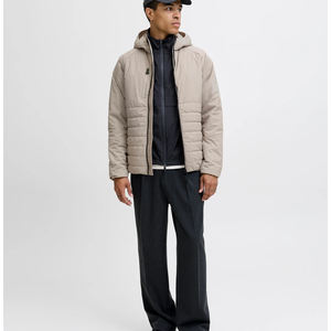 <b>Men's</b> Puffer <b>Jackets</b> Thicken Gym Windbreaker <b>Men</b> Winter Custom Logo <b>Lightweight</b> Hooded Hiking Breathable Puffer Quilted OEM - Product Image 6