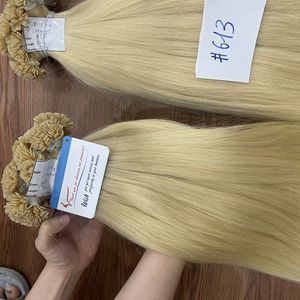 Venta al por mayor vietnamita I Tip extensiones de cabello humano 100% cutícula alineada Super sedoso brillante precio de fábrica de suministro - Product Image 4