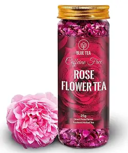 ורדים תה-2.11 עוז (חבילה של 2) ניצנים מיובשים שמש טבעי, תה צמחים ללא קפאין, עשיר vit-c ממוחזר תה ורד