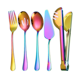Utensilio de servir de metal plateado con mango negro hecho a mano de venta directa de fabricante de diseño único para restaurante y hotel - Product Image 5