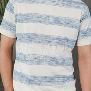 เสื้อยืดลำลองของผู้ชายพิมพ์ลายแบบกำหนดเองเสื้อแขนสั้นผ้าฝ้ายคุณภาพสูงใยไม้ไผ่ระบายอากาศผ้าใบ220กรัม - Product Image 6