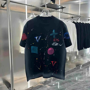 Latest O Neck Casual Street Wear Oversize Fashion Men's T Shirts in Wholesale Clothes Y2k OEM Cotton Screen <strong>Print</strong> Customized - Product Image 4