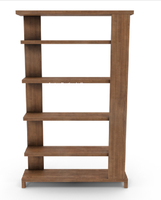 Vente en gros facile à monter 5 couches de rayonnages sans boulon étagères en acier galvanisé avec étagères de rangement empilables en bois pour garage