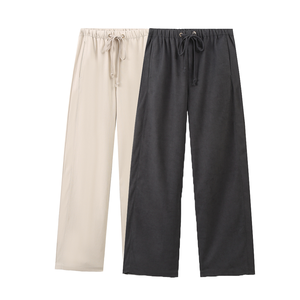 TAOP&ZA 2025 Autumn New Women's High <b>Waist</b> Tie Wide Leg Casual <b>Trousers</b> Comfortable 8372266 8372267 <b>Elastic</b> Closure Print - Product Image 5