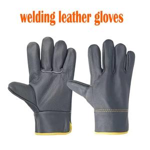 Gants d'hiver ajustables pour femmes, doublés en polaire, en cuir thermique, style uni, longueur poignet - Product Image 4
