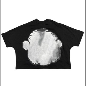 เสื้อยืดคอกลมสำหรับผู้ชายเสื้อครอปผ้าฝ้ายลายกราฟิกทรงพอดีตัว - Product Image 4