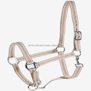 Conception personnalisée bicolore 3D motif en nylon souple licou pour cheval confort supplémentaire fait à la main licou de course de chevaux au prix de gros d'usine - Product Image 1