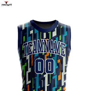 Uniforme de baloncesto de nuevo diseño hecho a medida uniformes de baloncesto profesionales sin mangas transpirables cómodos - Product Image 4