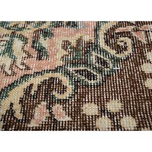 Tapis en laine noués à la main de grande taille, style vintage, motif médaillon rouge et orange, pour salon ou couloir - Pae-2800 - Product Image 3