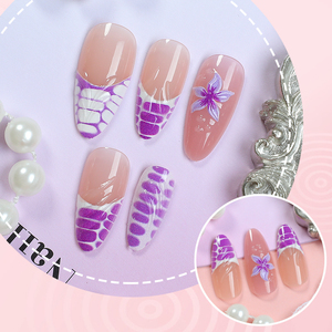 <span class=keywords><strong>Faux</strong></span> <span class=keywords><strong>ongles</strong></span> artificiels 3D réutilisables 24pcs Vente en gros Amande Haute qualité Personnalisé <span class=keywords><strong>Faux</strong></span> <span class=keywords><strong>ongles</strong></span> ABS français pour salon d'art des <span class=keywords><strong>ongles</strong></span> - Product Image 3