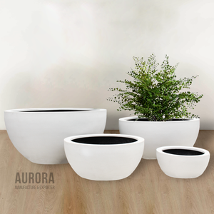 Pots et jardinières décoratifs en fibre de verre écologiques fabriqués au Vietnam avec finition de peinture de logo gratuite pour la maison et le jardin - Product Image 5