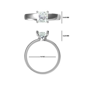 Oro de 10K 14K 18K ético elegante personalizado para anillos de diamantes certificados GIA IGI Opción de regalo sorpresa para seres queridos - Product Image 2