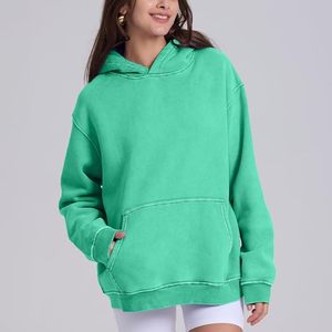 Sudadera con capucha de peso pesado Vintage para hombre, sudadera de algodón de felpa lavada, capucha de gran tamaño, ropa de calle de invierno, informal, liso - Product Image 5