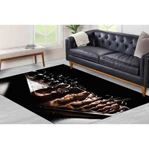 Tapis d'échecs : Tapis de bureau moderne, tapis d'intérieur facile à nettoyer, tapis doux non tissé - Product Image 5