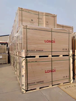 Panneaux solaires Longi Hi Mo 7 Dual Glass, palette de panneaux solaires Longi 560-590W Watts, panneaux solaires Longi 590W