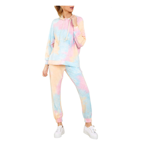 Conjunto de chándal de manga larga con capucha y pantalones para mujer, ropa para correr, sudadera de 2 piezas, chándal - Product Image 1