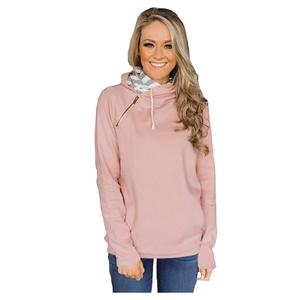 Meilleure vente de sweats à capuche en coton 100% pour femmes hiver confortable élégant couleurs unies Style décontracté prix d'usine - Product Image 3
