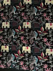 Tela de terciopelo antiestática bordada de diseñador Heavy 9000 para ropa de boda, trajes de fiesta, blusa, piezas, vestidos festivos en todo el mundo - Product Image 4