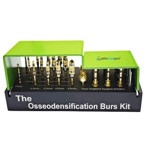 Kit Completo de Fresas para Osteodensificación para Implantes Dentales, Juego de Fresas de 2.0mm a 5.5mm con Implante - Product Image 3