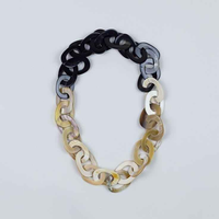 Collier en corne de buffle de meilleure qualité pour femmes Ensemble de bijoux de mode finis à la main avec perle et diamant par glowin fashion