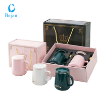 Boîte cadeau souvenir en papier kraft emballage pour tasse ensemble de tasse expresso en céramique boîte cadeau tasse thermique en acier inoxydable boîte cadeau