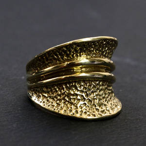 แหวนสปินเนอร์ชุบทอง14K สำหรับทุกเพศเครื่องประดับทองเหลืองทำด้วยมือฟรีไซส์สำหรับงานหมั้น/งานแต่งงานแฟชั่น - Product Image 3