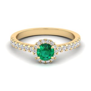 แหวนหมั้นเพชรโมอิสซาไนต์คุณภาพสูง REYES ทำจากเงินแท้ 925 ประดับพลอยมรกต งานจิวเวลรี่สั่งทำพิเศษ ของขวัญสำหรับผู้หญิง - Product Image 1