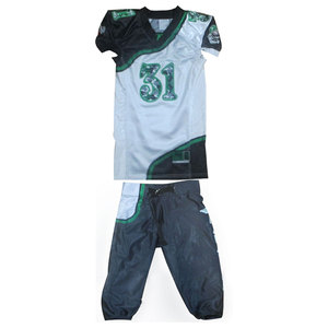 Camiseta de fútbol americano personalizable, conjunto de pantalón, tela totalmente Spandex, impresión por sublimación, jóvenes adultos, incluyendo diseño XL - Product Image 4