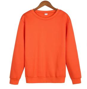 Pull-over 100% en molleton de coton pour hommes vêtements d'hiver tricotés à col rond avec logo sur le devant - Product Image 5