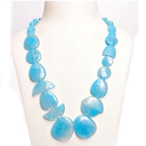 New Vintage Fashion Women Colorful Acrylic <b>Statement</b> <b>Necklace</b> Beaded Chain Party Jewelry Rhinestone Stylish Design Party Woman - Product Image 4