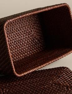 Boîte de rangement rectangulaire en rotin, boîte de rangement artisanale, écologique, naturelle, décoration intérieure et extérieure, vente en gros du Vietnam - Product Image 6