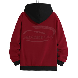 Sweat à capuche surdimensionné en coton 100% pour homme Logo personnalisé Motif solide Polaire classique à manches longues Taille 6XL Fabriqué au Pakistan - Product Image 2