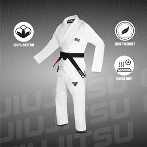 Traje de entrenamiento ligero personalizable de Jiu Jitsu brasileño BJJ Gi, algodón suave, costura duradera, fábrica OEM - Product Image 2