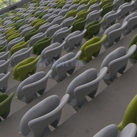 Sièges de stade Avant Sports à dossier fixe pour arènes de football, système de gradins extérieurs à niveaux
