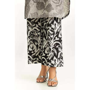 Conjunto de Dos Piezas para Mujer, Estilo Bohemio, Estampado Cambric Negro, Talla XXS/XS - Product Image 5