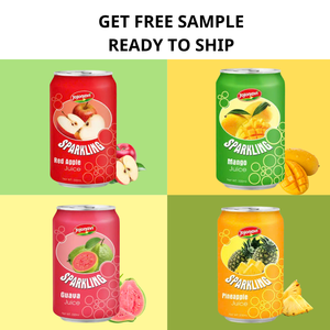 Jojonavi Sparkling guava JUICE 330มล. X 24กระป๋องผลิตในเวียดนาม, ตัวอย่างฟรี, ออกแบบฉลากส่วนตัว - Product Image 4