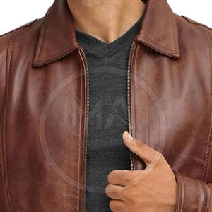Chaqueta de Cuero para Hombre Resistente al Viento, de Alta Calidad, en Oferta, con el Mejor Diseño, Ropa Masculina con Chaquetas Competitivas - Product Image 5