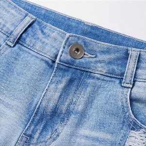 <b>Women's</b> Slim Fit High Waist Denim <b>Jeans</b> Pants Multi Zipper Pockets Cargo Custom Flat Front Design Customized Color Streetwear - Product Image 4