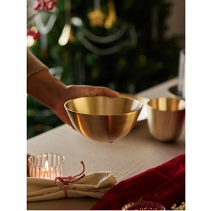 Beau bol en métal fabriqué à la main pour les maisons modernes poli et dernier design pour l'affichage servant la décoration prix d'usine - Product Image 1