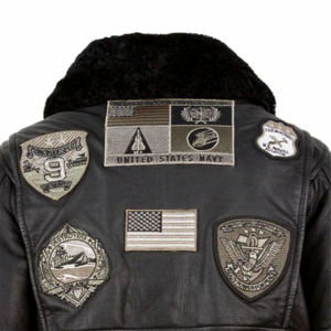 Chaqueta Bomber de Cuero Premium para Hombre con Cierre de Cremallera y Botones, Cortavientos, Aislante para Invierno - Product Image 3