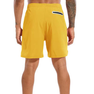 Pantalones cortos deportivos OEM de algodón para hombre, pantalones cortos deportivos de lana cómodos, pantalones cortos deportivos con patrón sólido, pantalones cortos para correr personalizados para respetuosos con el medio ambiente - Product Image 4