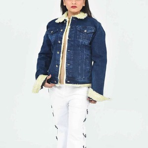 Vente en gros Veste en jean de haute qualité pour femmes Jeans respirants décontractés à manches longues Nouveau design Traitement OEM - Product Image 1