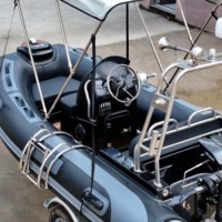 Bateau pneumatique ZHENBO 3.6M à coque en fibre de verre, type ORCA Hypalon 866, pour 6 personnes, pêche et loisirs, RIB 360.