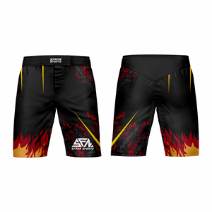 กางเกงขาสั้น MMA แบบยืดได้ออกแบบโลโก้ได้ตามต้องการออกแบบมาเพื่อความคล่องตัวในการฝึกฝนศิลปะการต่อสู้เพื่อฝึกการต่อสู้มีจำนวนมาก - Product Image 1