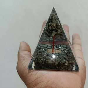 พีระมิดออร์กอนนูเบียนไพไรต์สีทองธรรมชาติพร้อมต้นไพไรต์สีทองธรรมชาติภายในเพื่อสุขภาพและความเจริญรุ่งเรือง - Product Image 3