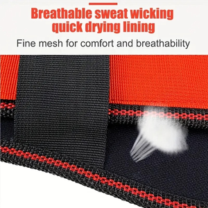 Adjustable Neoprene Gym <b>Belt</b> with Metal Buckle Comfortable and Breathable Waist Support for Powerlifting & Strength Training - Product Image 6