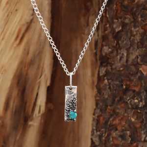 Arizona Turquoise Pendentif En Argent Sterling 925 Plaqué Or Lunette Réglage À La Main Collier De Pierres Précieuses Cadeau pour Les Femmes - Product Image 4